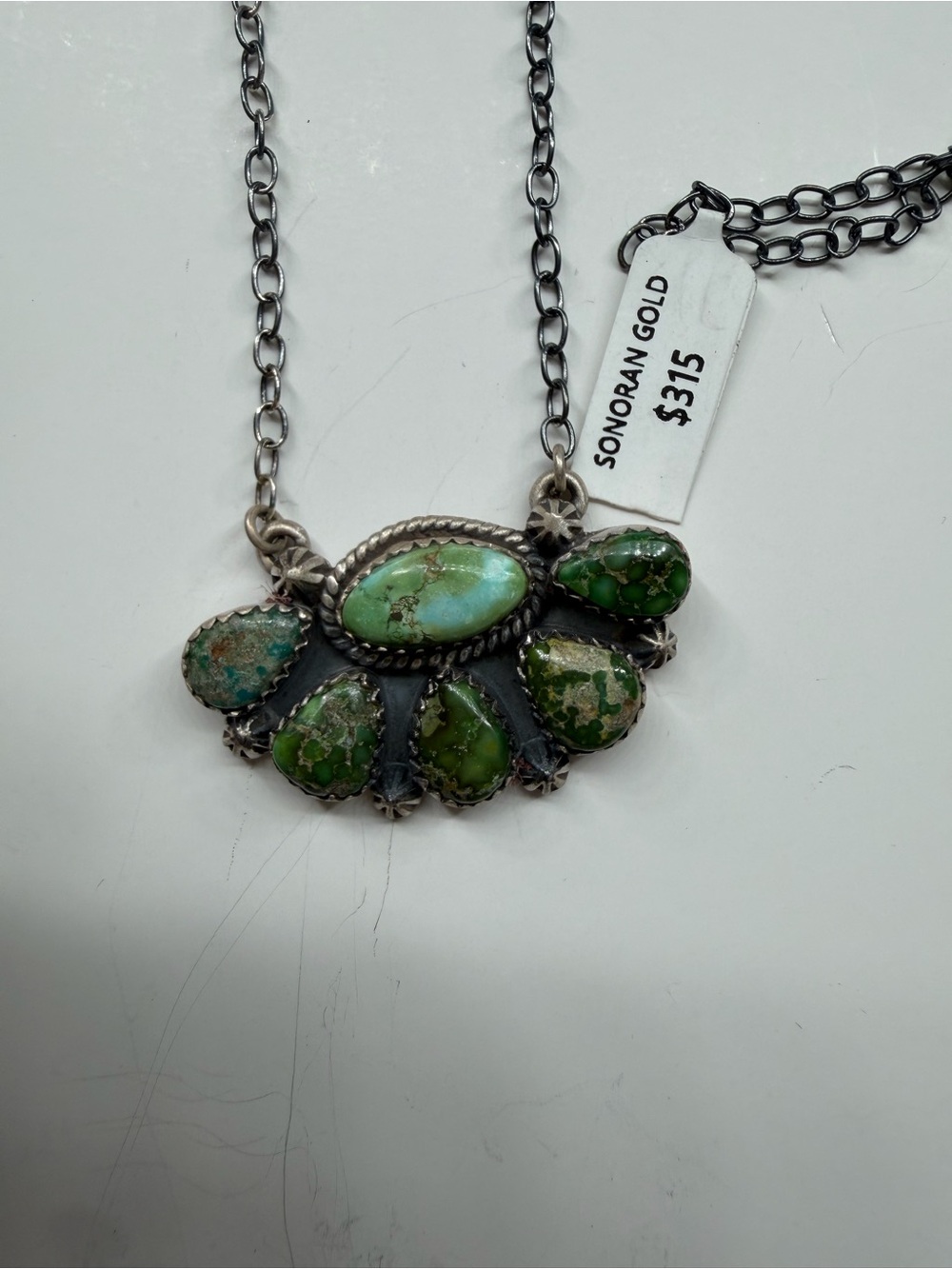 Sonoran Gold Sterling Silver Turquoise Necklace